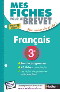 MES FICHES ABC DU BREVET Tome 1 : français : 3e (édition 2017)