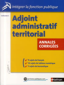 Adjoint administratif territorial - catégorie C - annales corrigées