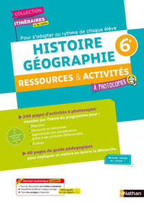 Itinéraire à la carte : Histoire Géographie : 6e : fichier à photocopier, fichier ressources (édition 2021)