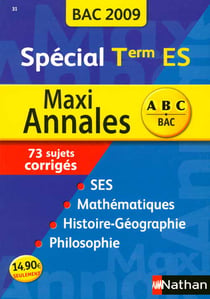 Spécial terminale es - 73 sujets corrigés