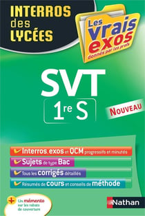 Interros des lycées Tome 23 : SVT - 1re S