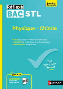 Réflexe Bac : STL - Physique-Chimie - 1re, Terminale