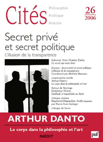 REVUE CITES n.26 : secret privé et secret politique - l'illusion de la transparence