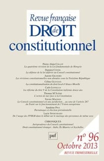 Revue française de droit constitutionnel n.96