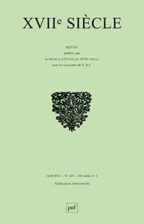 Revue XVIIe siècle n.263 : le père rapin : bilan critique