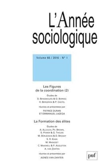 Revue L'Année sociologique n.66/1 : les figures de coordination Tome 2 (édition 2016)