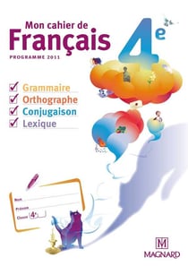 Mon cahier de français - 4e