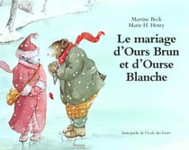 Mariage d ours brun et d ourse blanche