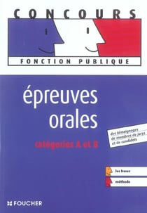 Epreuves orales : categories a et b