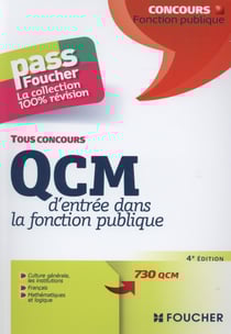 Pass'foucher - qcm d'entrée dans la fonction publique (4e édition)