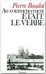 Au commencement était le verbe