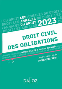 Annales droit civil des obligations (édition 2023)