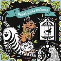 Coloriages velours - chats - pochette