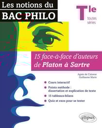 Les notions du bac philosophie - terminale toutes séries - 15 face à face d'auteurs de Platon à Sartre
