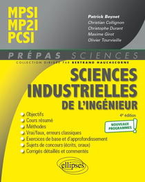 Sciences industrielles de l'ingénieur - MPSI - MP2I - PCSI - nouveaux programmes