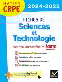 CRPE - fiches de sciences et technologie - tout pour réussir l'épreuve écrite (édition 2024/2025)
