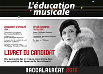 L'éducation musicale - livret du candidat - baccalauréat 2016