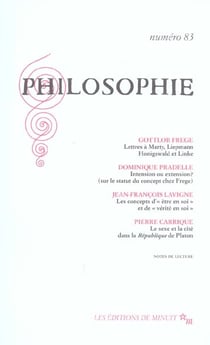 Revue Philosophie n.83