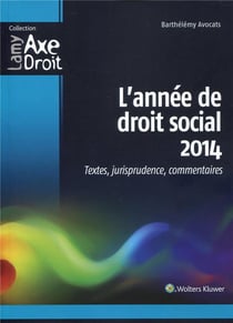 L'Année De Droit Social 2014 - Textes Jurisprudence Commentaires (6E Édition)