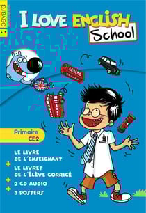I love english school - anglais - ce2 - kit enseignant bleu