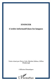 Énoncer - l'ordre informatif dans les langues