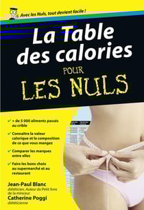 La table des calories pour les nuls