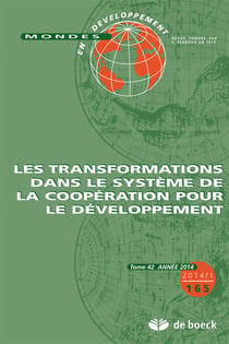Mondes en développement n.165 : les transformations dans le système de la coopération pour le développement
