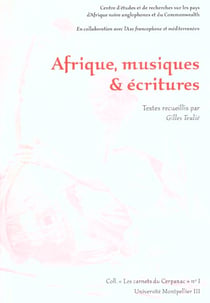 Afrique musiques et ecritures