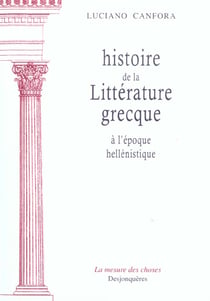 Histoire de la litterature grecque a l'epoque hellenist