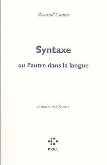 Syntaxe, ou l'autre dans la langue