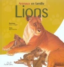 Animaux en famille - lions