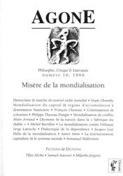 REVUE AGONE Tome 16 : Agone 16-1996-Misere de la Mondialisation