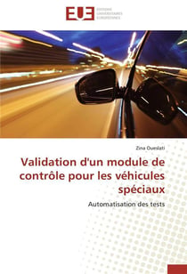 Validation d'un module de controle pour les vehicules speciaux