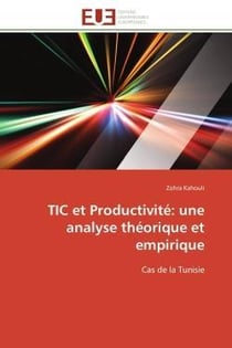 Tic et productivite: une analyse theorique et empirique - cas de la tunisie
