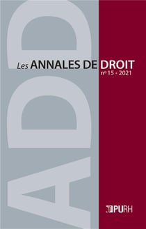 Les Les Annales de droit, n° 15/2021