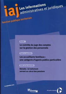 Informations administratives juridiques n.9 - le contrôle du juge des comptes sur la gestion des personnels (édition 2010)