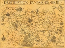 PAYS DE BRIE EN 1615 50 CM X 38 CM