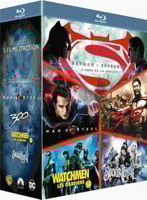 Le Meilleur de Zack Snyder : Batman v Superman, l'aube de la justice + Man of Steel + 300 + Watchmen, les Gardiens + Sucker Punch
