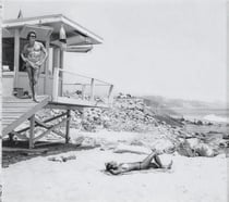 At the beach
