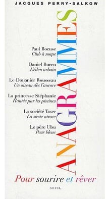 Anagrammes - pour sourire et rêver