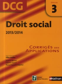 Droit social - épreuve 3 dcg - corrigés des applications (édition 2013/2014)