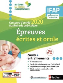 Concours entrée auxiliaire puériculture - épreuves écrites et orale (édition 2020)