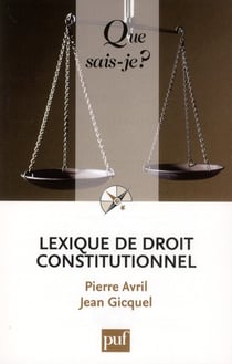 Lexique de droit constitutionnel (3e édition)
