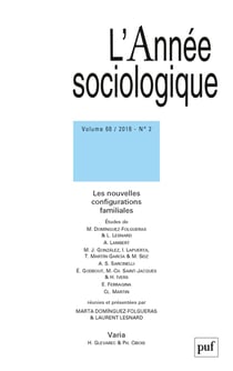 Revue L'Année sociologique n.68-2 (édition 2018)