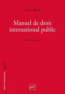 Manuel de droit international public