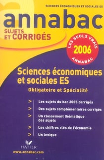 Sciences economiques et sociales terminale es (edition 2006)