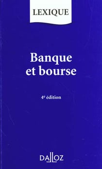 Banque et bourse