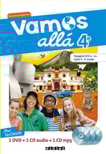 VAMOS ALLA : espagnol - 4e - LV2 - coffret de la classe - 1 dvd + 1 cd audio + 1 cd MP3