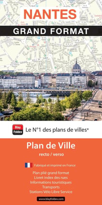 Nantes : Grand format : Plan de ville (édition 2025)