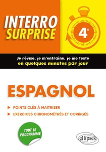 Interro surprise : espagnol - 4e